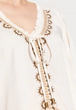 Cream DIA BLOUSE Tunique Eggnog Femme -Cream Soldes Boutique c79dfc6132824b669abe062d5e2fa458