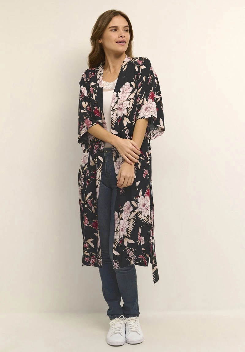 Cream Veste Légère Black Tropical Flower 2 Cream Veste Légère Black Tropical Flower – Image 2