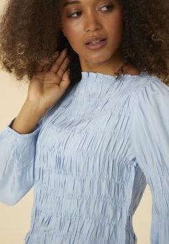 Cream HENVA Blouse Cashmere Blue Femme -Cream Soldes Boutique cada9053463b4e58af74fd3d03eac247