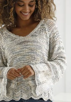 Cream VANTA Pullover Wavy Brunnera Stone Mix 9 Cream VANTA Pullover Wavy Brunnera Stone Mix -Cream Soldes Boutique cba75f62c06547e3a53c34d100d84f86