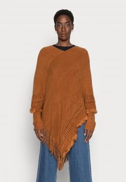 Cream Femme CIMONE PONCHO Cape Bronzed