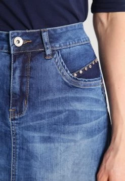 Cream Jupe Trapèze Rich Blue Denim Femme -Cream Soldes Boutique d09c64ae7e104546891b9751364af41b