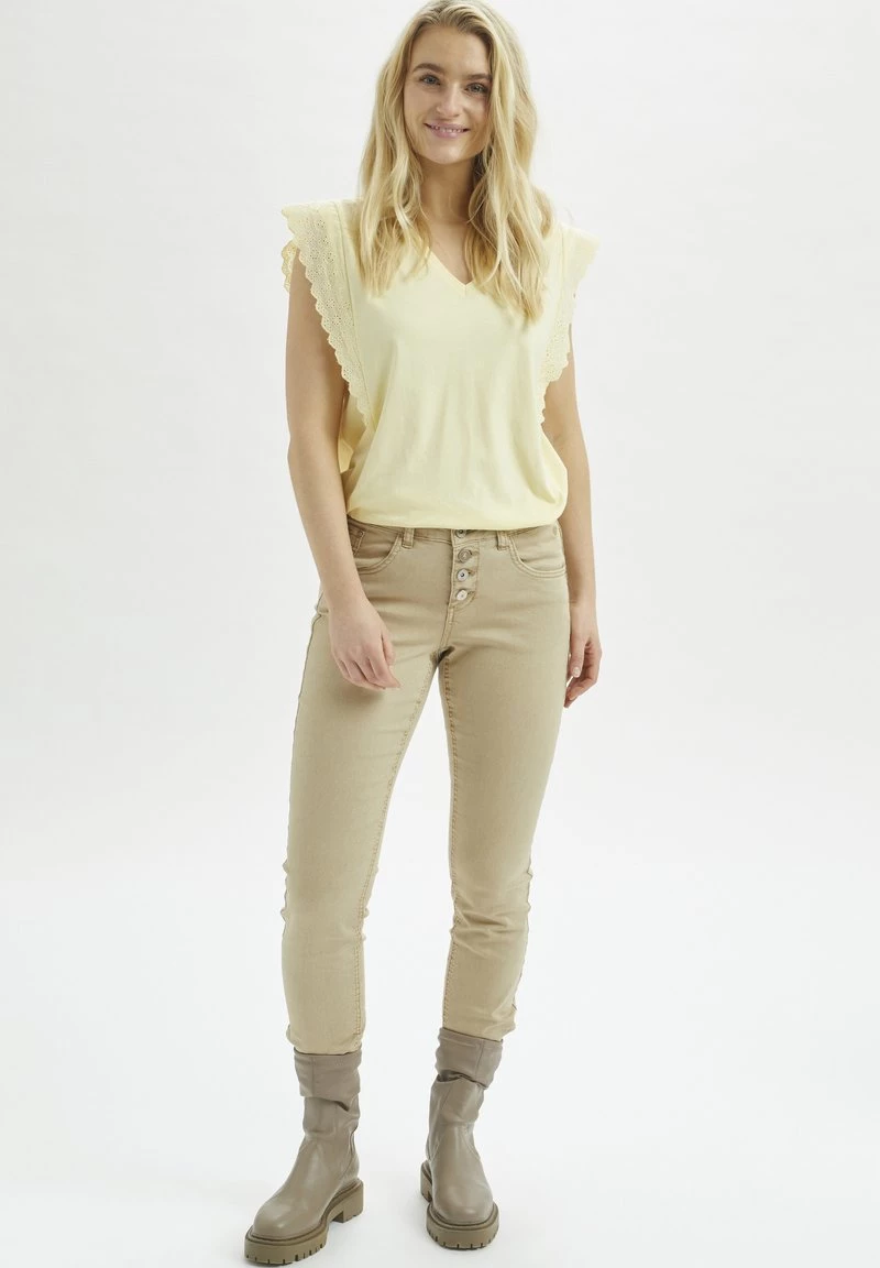 Cream Femme CRLOTTE Jean Slim Beige 2 Cream Femme CRLOTTE Jean Slim Beige – Image 2