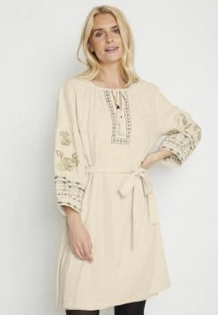 Cream Robe De Jour Oat Melange