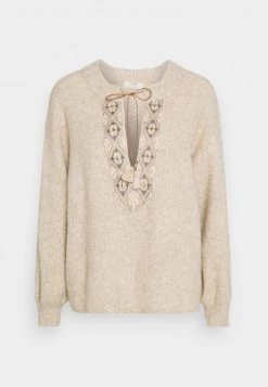 Cream LARA Pullover Oat Melange Femme -Cream Soldes Boutique d3b163bb81f2484888c04687e1506067