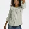 Cream Femme BEA Blouse Desert Sage