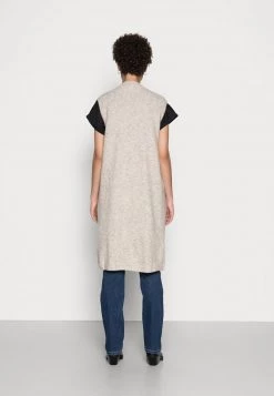 Cream Femme MERLE LONG SLIPOVER Veste Sans Manches Oat Melange -Cream Soldes Boutique d8317a43796f433181291c689a832779