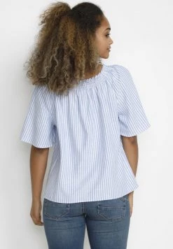 Cream CRVENTA Blouse Ultramarine Stripe Femme -Cream Soldes Boutique d8bc71a262c2454da46e1eaffd326b0b