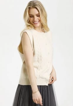 Cream CRDONNA Gilet Eggnog