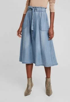 Cream Femme VINCA SKIRT Jupe Trapèze Blue Denim