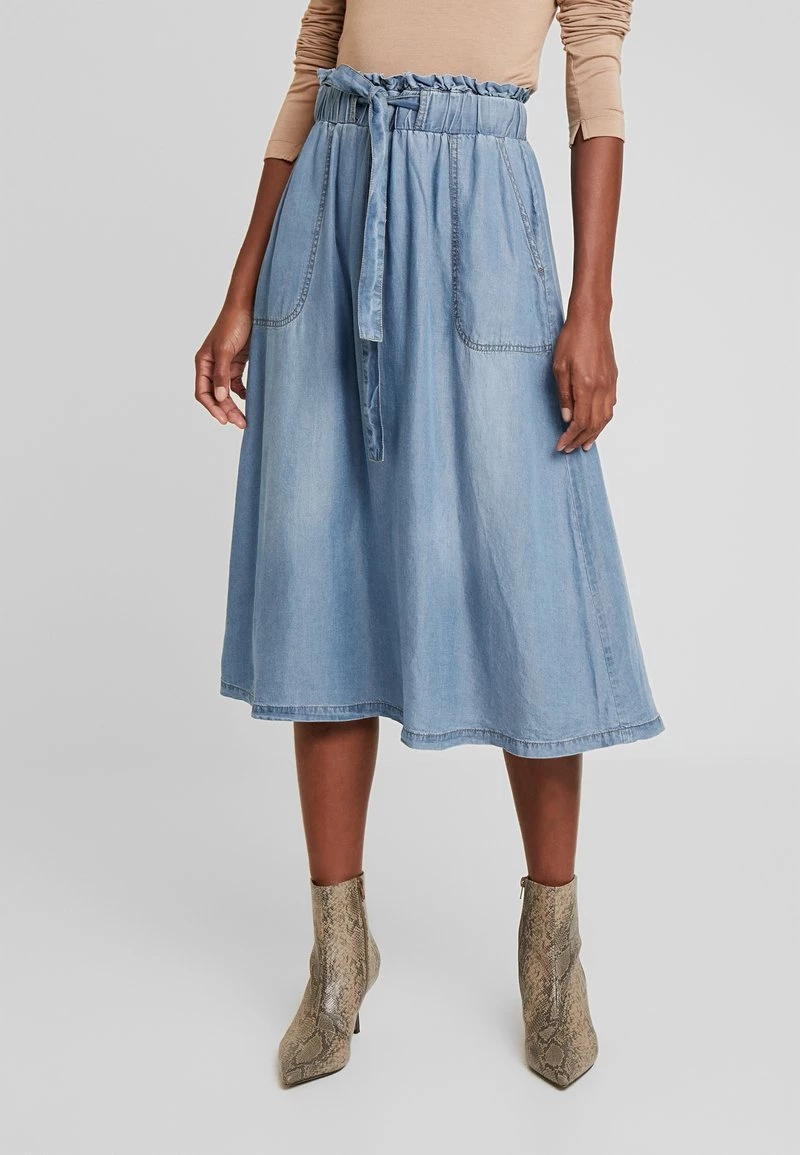Cream Femme VINCA SKIRT Jupe Trapèze Blue Denim 1 Cream Femme VINCA SKIRT Jupe Trapèze Blue Denim