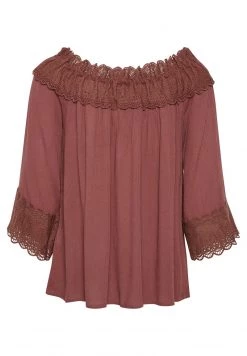 Cream BEA Blouse Antique Bordaux -Cream Soldes Boutique dce9896c859343deb5406f83e69263ae