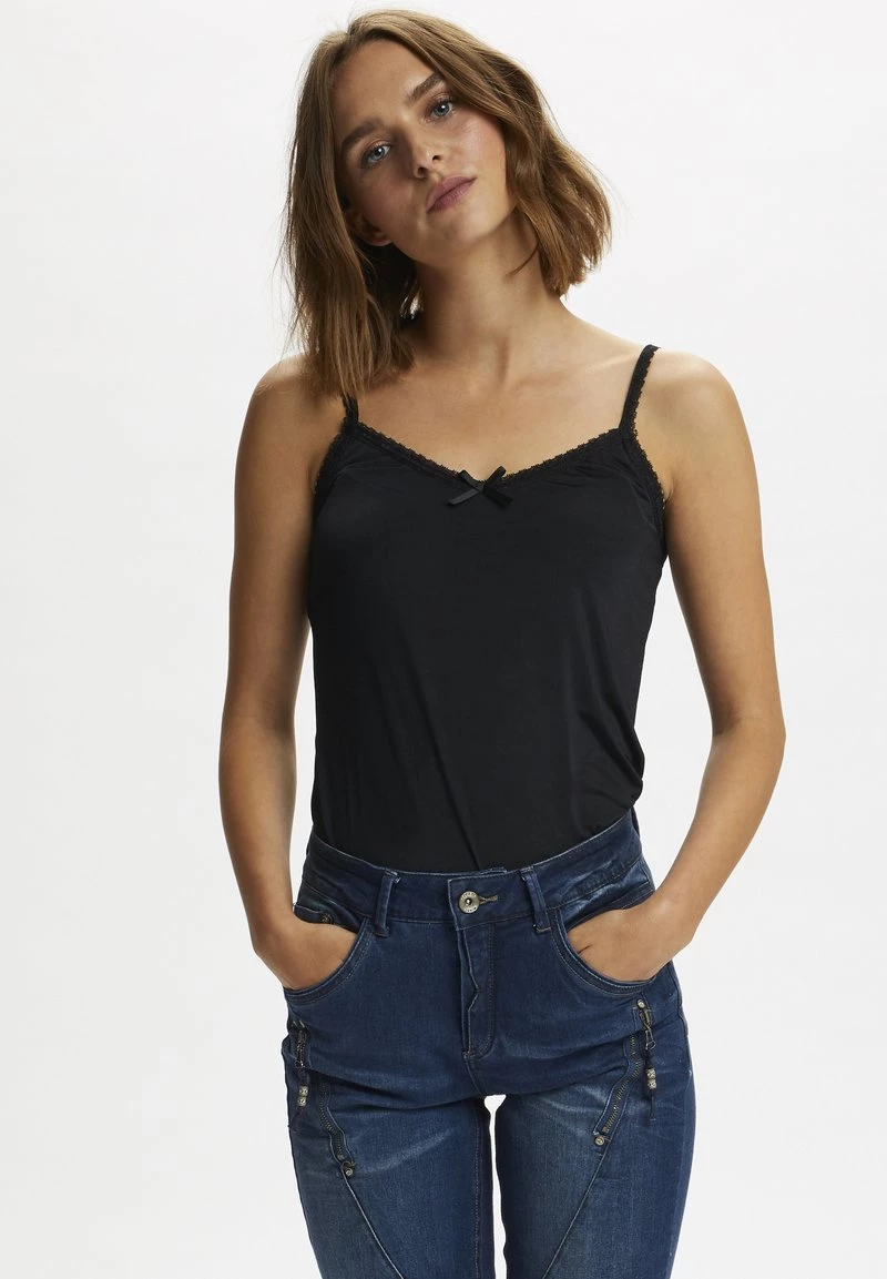 Cream Femme LISE SINGLET Débardeur Pitch Black 1 Cream Femme LISE SINGLET Débardeur Pitch Black