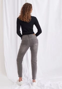 Cream Femme CRLONE COCO Jean Droit Grey Denim -Cream Soldes Boutique de9fae02313443eba838e194477c4fdc