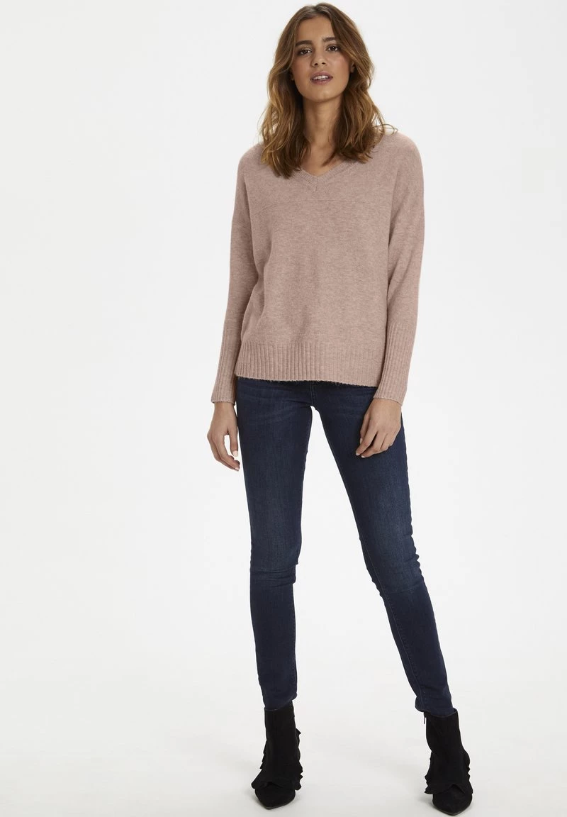 Cream Femme AMELIA Pullover Rose Dust Melange 2 Cream Femme AMELIA Pullover Rose Dust Melange – Image 2