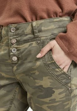 Cream Femme 7/8 Jean Slim Sea Green Printed Camouflage -Cream Soldes Boutique e21b81af43d34e5b95d9eb29532b454f