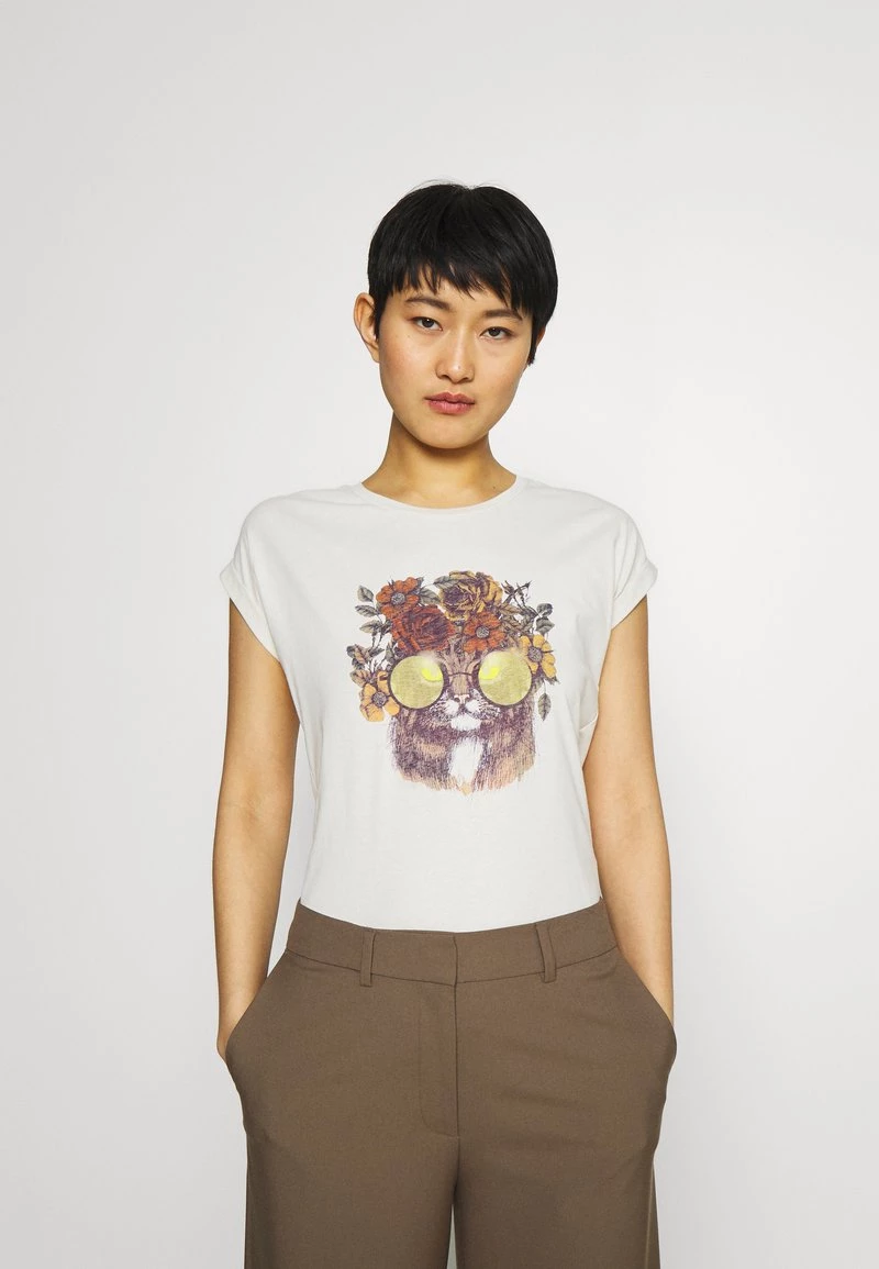 Cream CARRIECR T Shirt Imprimé White 1 Cream CARRIECR T Shirt Imprimé White