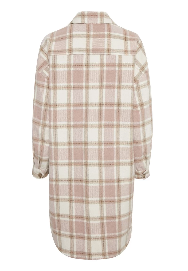 Cream Manteau Classique Lilac Check Femme 2 Cream Manteau Classique Lilac Check Femme – Image 2