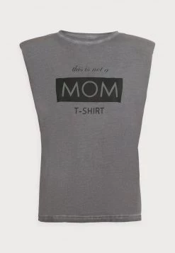 Cream Femme SUNE T Shirt Imprimé Dark Gull Gray -Cream Soldes Boutique e685987f4d87405facaffbd02eab750f