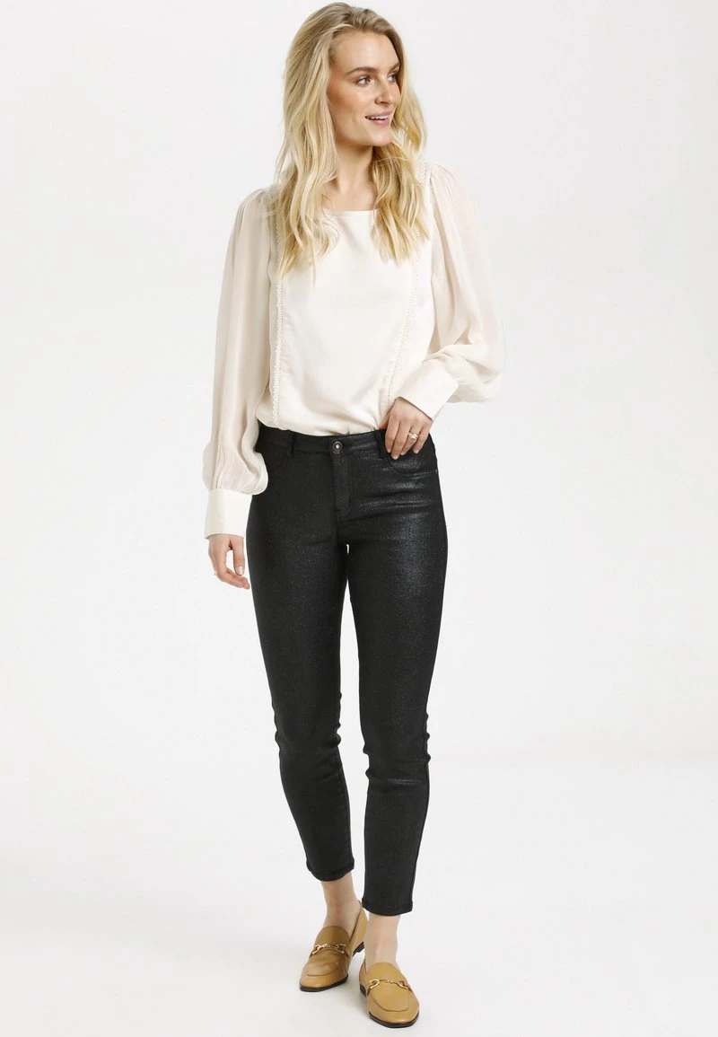 Cream CRKELLY Pantalon Classique Black Glitter Femme 2 Cream CRKELLY Pantalon Classique Black Glitter Femme – Image 2