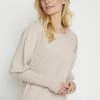 Cream CRDELA Pullover Silver Cloud Melange Femme