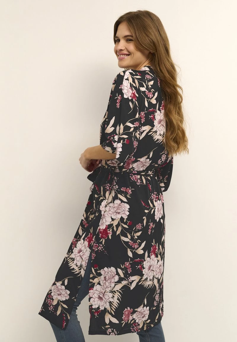 Cream Veste Légère Black Tropical Flower 3 Cream Veste Légère Black Tropical Flower – Image 3