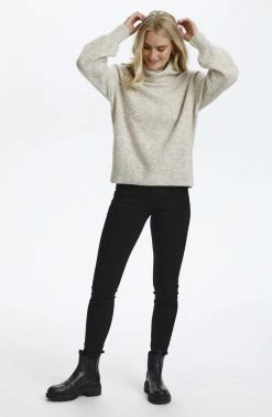 Cream Pullover Oat Melange -Cream Soldes Boutique eb45de064da74984ad33bfe90693bde0