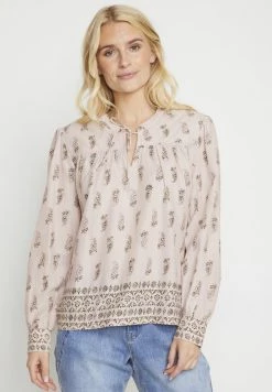 Cream Femme Blouse Orchid Tint Kambaba Block