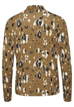 Cream Femme DIBA TURTLENECK T Shirt à Manches Longues Brown Animal Camo -Cream Soldes Boutique f0985991d1aa4051b66f21b4a0b3e622