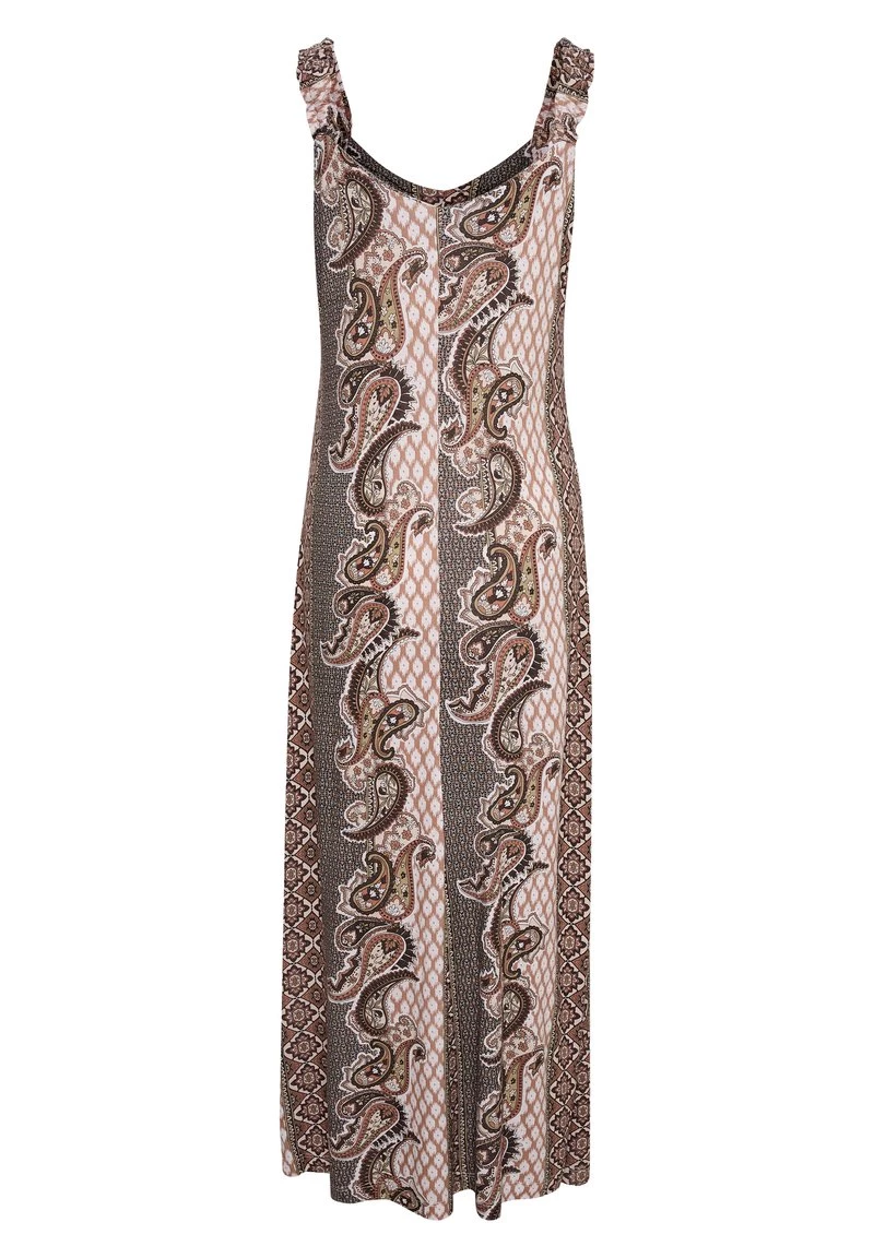 Cream CRPRINTA Robe Longue Brown Femme 5 Cream CRPRINTA Robe Longue Brown Femme – Image 5