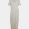 Cream LUNA DRESS Robe Longue Blue Femme