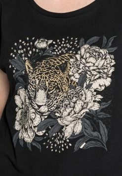 Cream Femme FREDRIKKA T Shirt Imprimé Pitch Black -Cream Soldes Boutique f3301197087444b5b5d1fb4c463b6e77