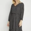 Cream Femme CRMAKUMAK Robe De Jour Geometric Pitch Black