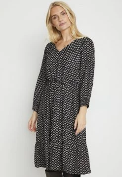 Cream Femme CRMAKUMAK Robe De Jour Geometric Pitch Black