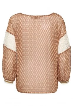 Cream DILINA Blouse Bran Eggnog Ethnic Femme -Cream Soldes Boutique f74d93284e0d473c85b50104fa3a83cc