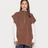 Cream MINTA SLIPOVER T Shirt Imprimé Cognac Melange Femme