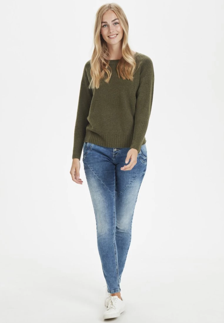 Cream AMELIA Pullover Sea Green Melange Femme 2 Cream AMELIA Pullover Sea Green Melange Femme – Image 2