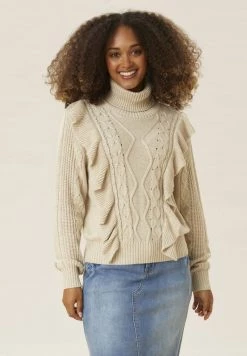 Cream Pullover Oat Melange Femme