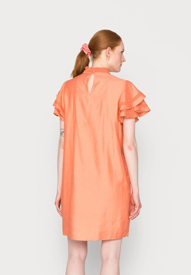 Cream Femme CRLISELIN SHIFT DRESS MOLLIE FIT Robe De Jour Burnt Coral 3 Cream Femme CRLISELIN SHIFT DRESS MOLLIE FIT Robe De Jour Burnt Coral – Image 3