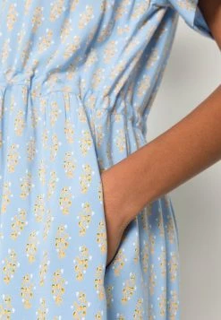 Cream VIMMA DRESS Robe De Jour Vista Blue Ziggy -Cream Soldes Boutique ff28fd8d1f024e16a014c41449d15e60